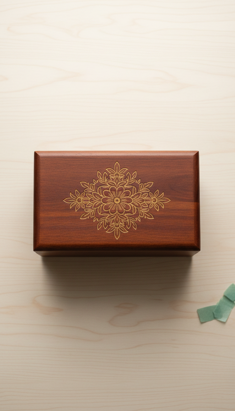 Personalized Hardwood Keepsake Box