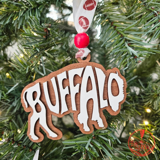 Buffalo Wooden Ornament