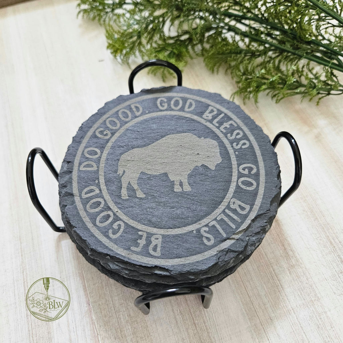 Buffalo Slate Coasters
