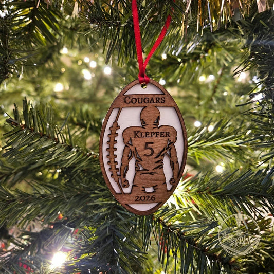 Football Player Personalized Ornament