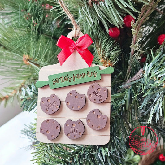 Cookie Sheet Family Christmas Ornament