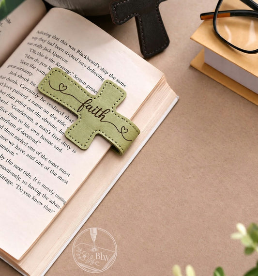 Engraved Cross Book Magnet